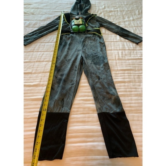 Biohazard Halloween Costume Grey Black Green Size M - Picture 9 of 9